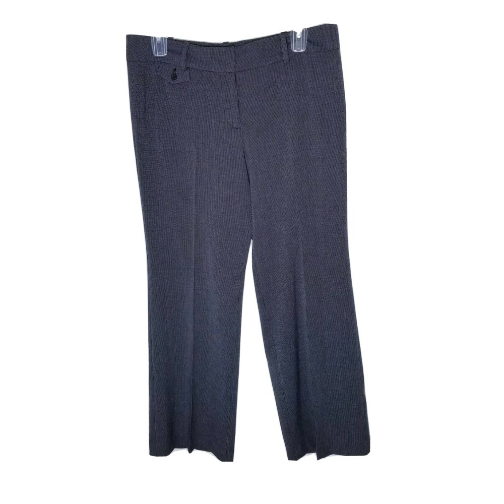 Ann Taylor Modern Dress Pants Women Size 14 Black Gray